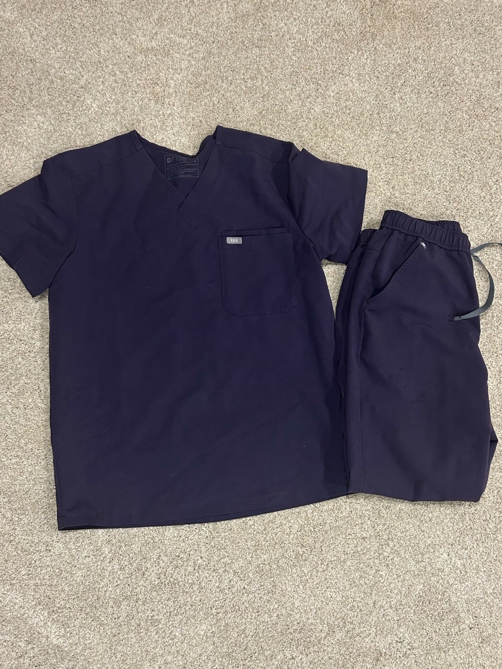 Figs plum technical collection scrub Set